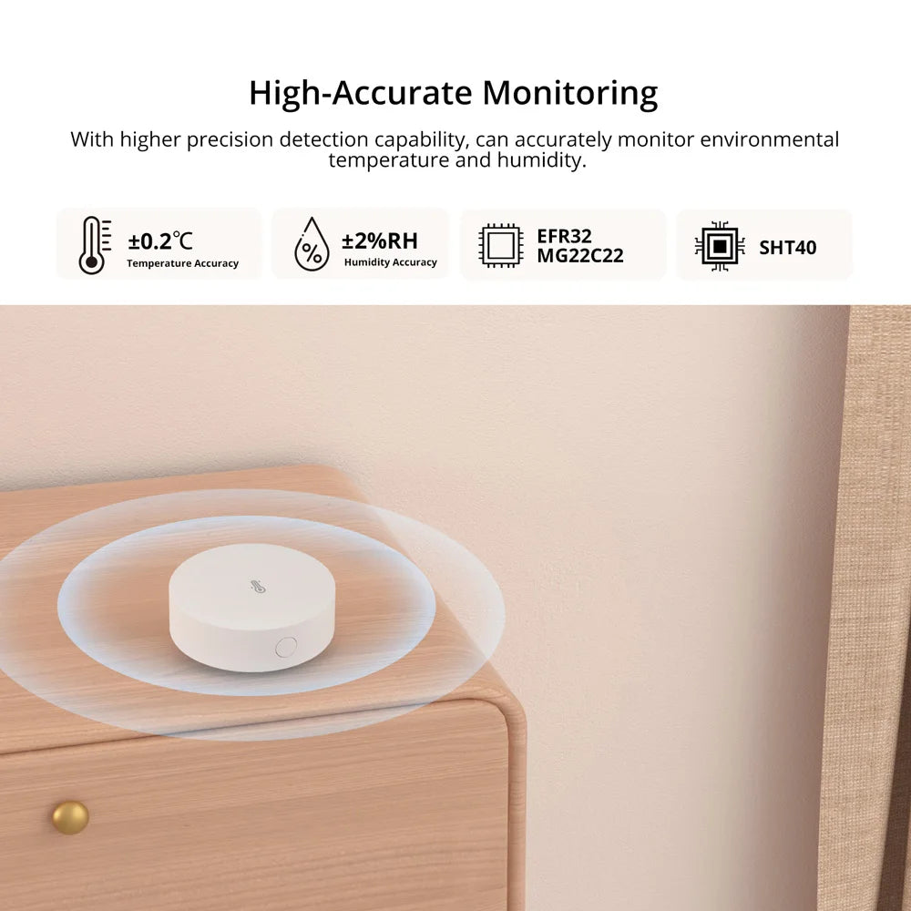 حساس حرارة ورطوبة SONOFF Zigbee SNZB-02P – صورة 5