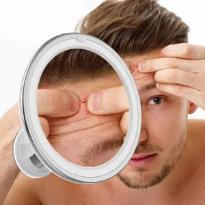 مراية مكياج بإضاءة LED وتكبير 10 مرات – صورة 3