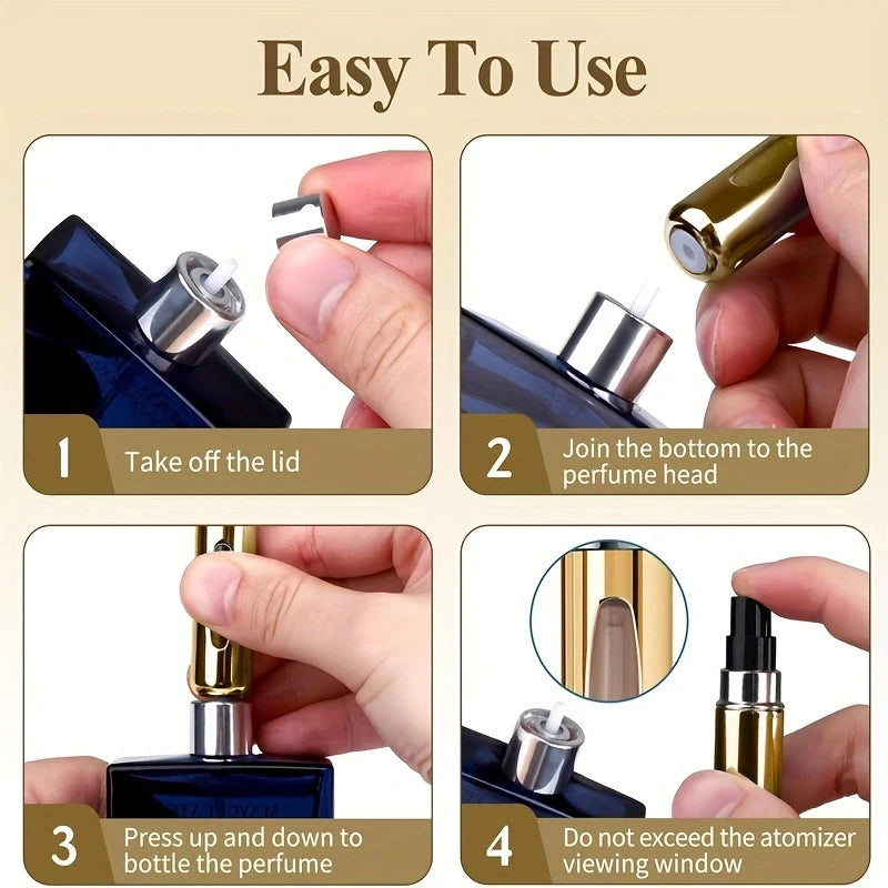 طقم 5 قوارير عطر صغيرة 5 مل للسفر – صورة 7